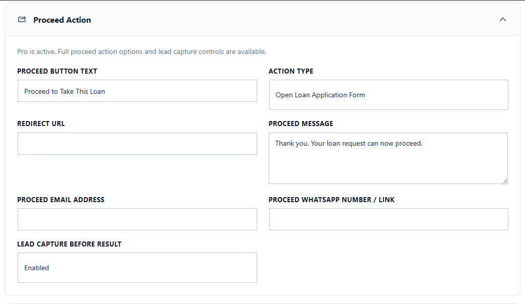 CalcuLoan Pro – Chat-styled Loan Calculator for WordPress — Custom Loan Application Forms