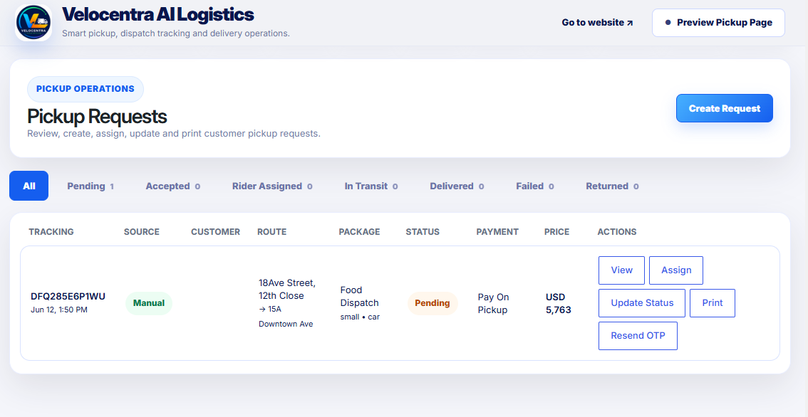 Velocentra AI Logistics for WooCommerce — Advanced Pickup Workflow Suite
