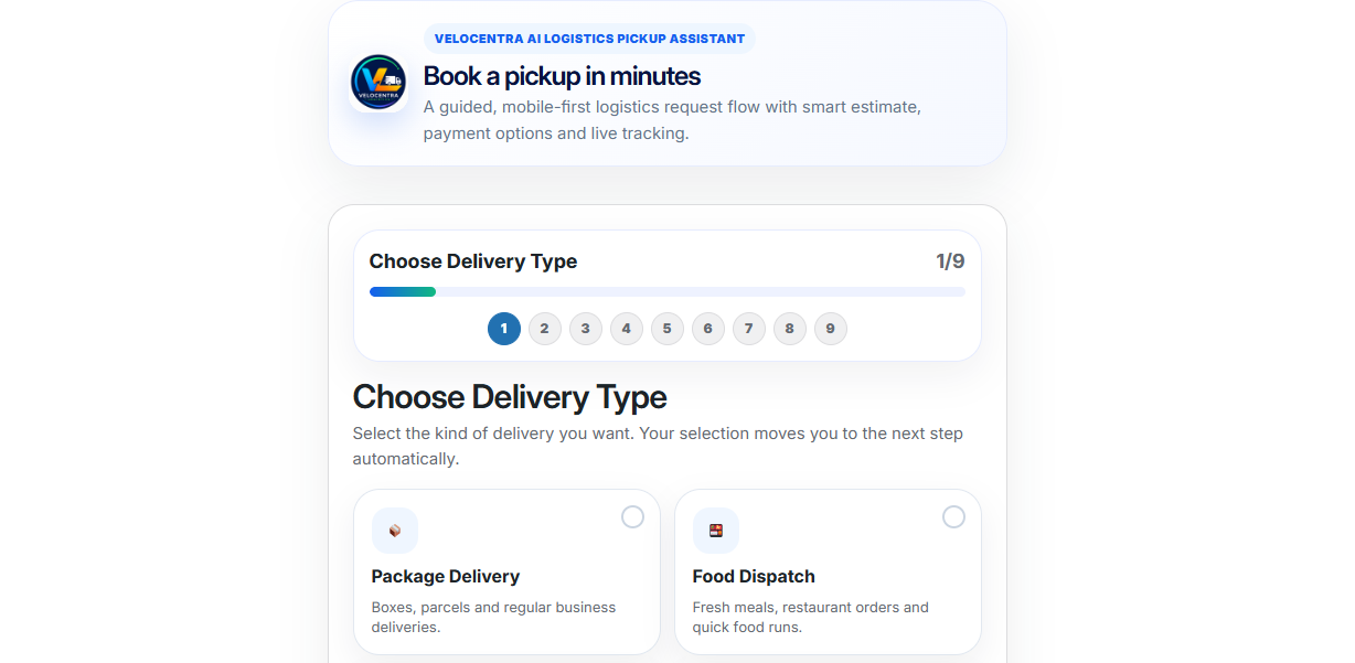 Velocentra AI Logistics for WooCommerce — Smart Customer Booking Portal