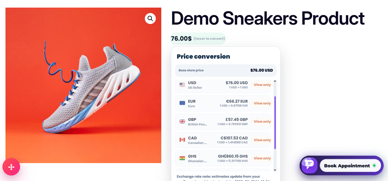 HoverPrice Converter Pro for WooCommerce — Premium Hover Price Experience
